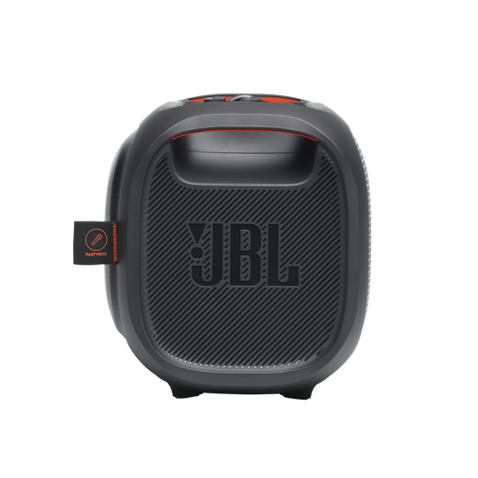 JBL PartyBox On-The-Go - Black - Portable party speaker with built-in lights and wireless mic - Right